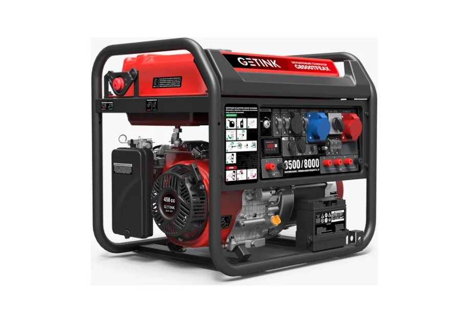 Генератор бензиновый GETINK G8500TEAX (8,0 кВт), изображение 1
